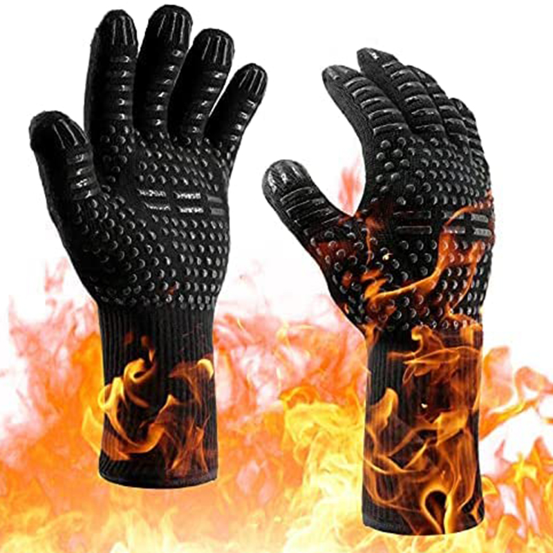 Heat Resistant Glove - 1 paar ovenhandschoenen, ovenwanten, hittebestendige, brandwerende,