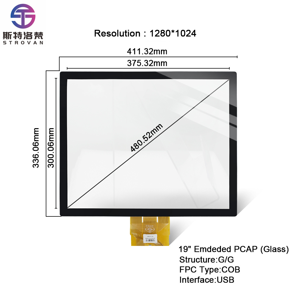 Touchscreen Glove Capacitive - 19 inch PCAP scherm industrieel capacitief