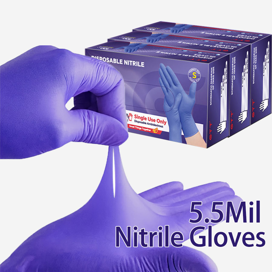 Exam Glove Nitrile - 200 stuks nitrilhandschoenen, wegwerpbaar, 5 mil,