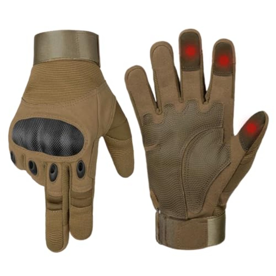 Cycling Glove Padded - Utility-handschoenen voor heren, motorhandschoen met touchscreen-palmkussen,
