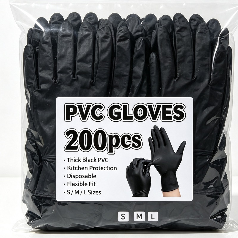 Latex Disposable Glove - Wegwerp zwarte handschoenen unisex latexvrij nitril