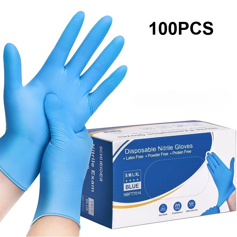 100 STKS Blauwe nitril wegwerp - Latex Disposable Glove recensie en prijs