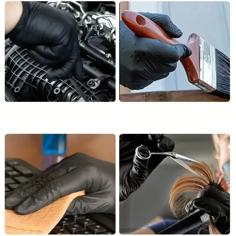Wegwerp zwarte handschoenen un - Latex Disposable Glove recensie en prijs