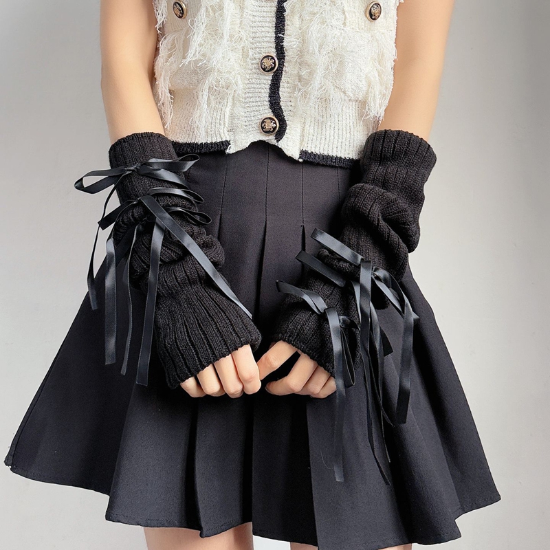 Zoete strik gebreide warme vin - Fingerless Glove Knit recensie en prijs