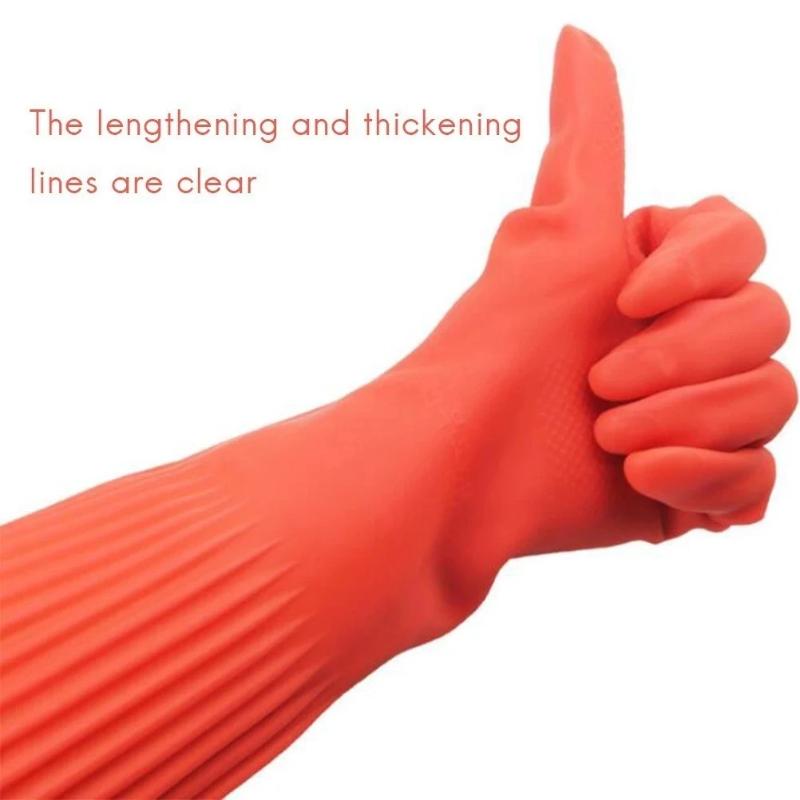 Extra lange rubberen schoonmaa - Dish Glove Rubber recensie en prijs