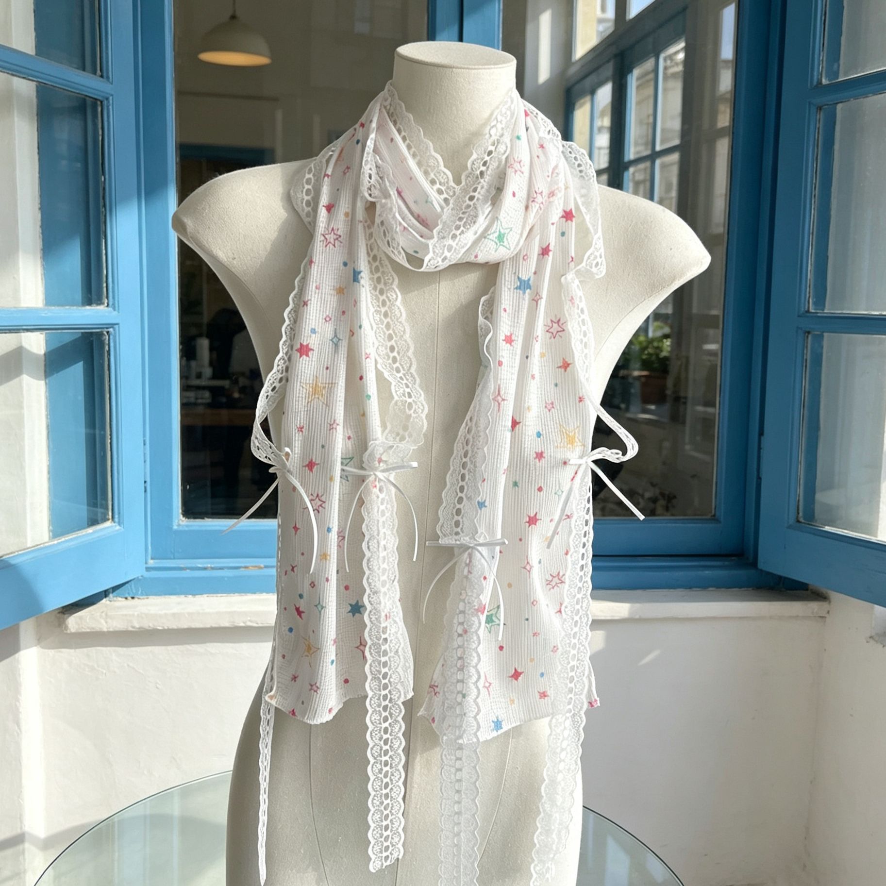Kawaii Star Print kanten armmo - Fingerless Glove Knit recensie en prijs